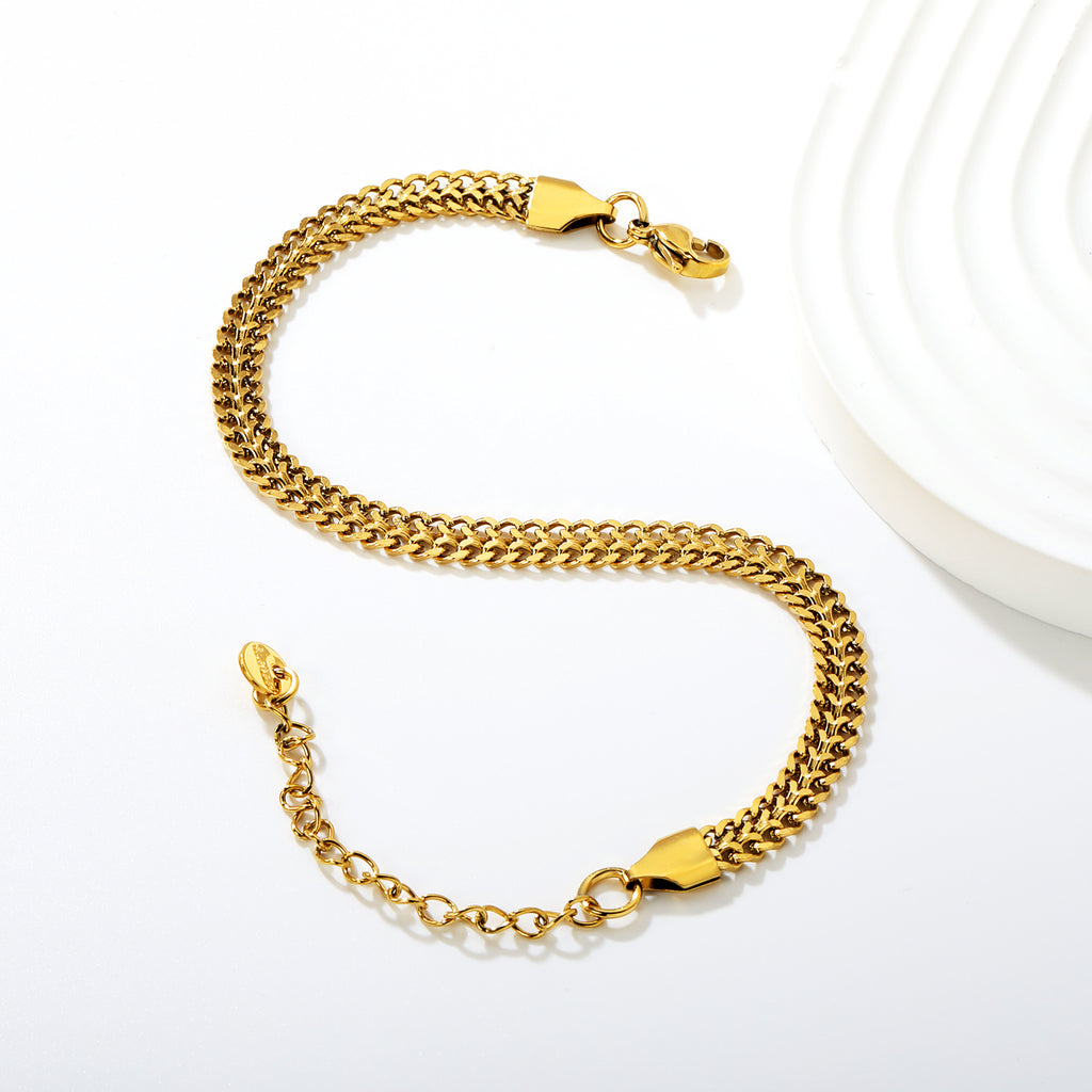 Double Spell Bracelet | 18K Gold | Size 19+5cm