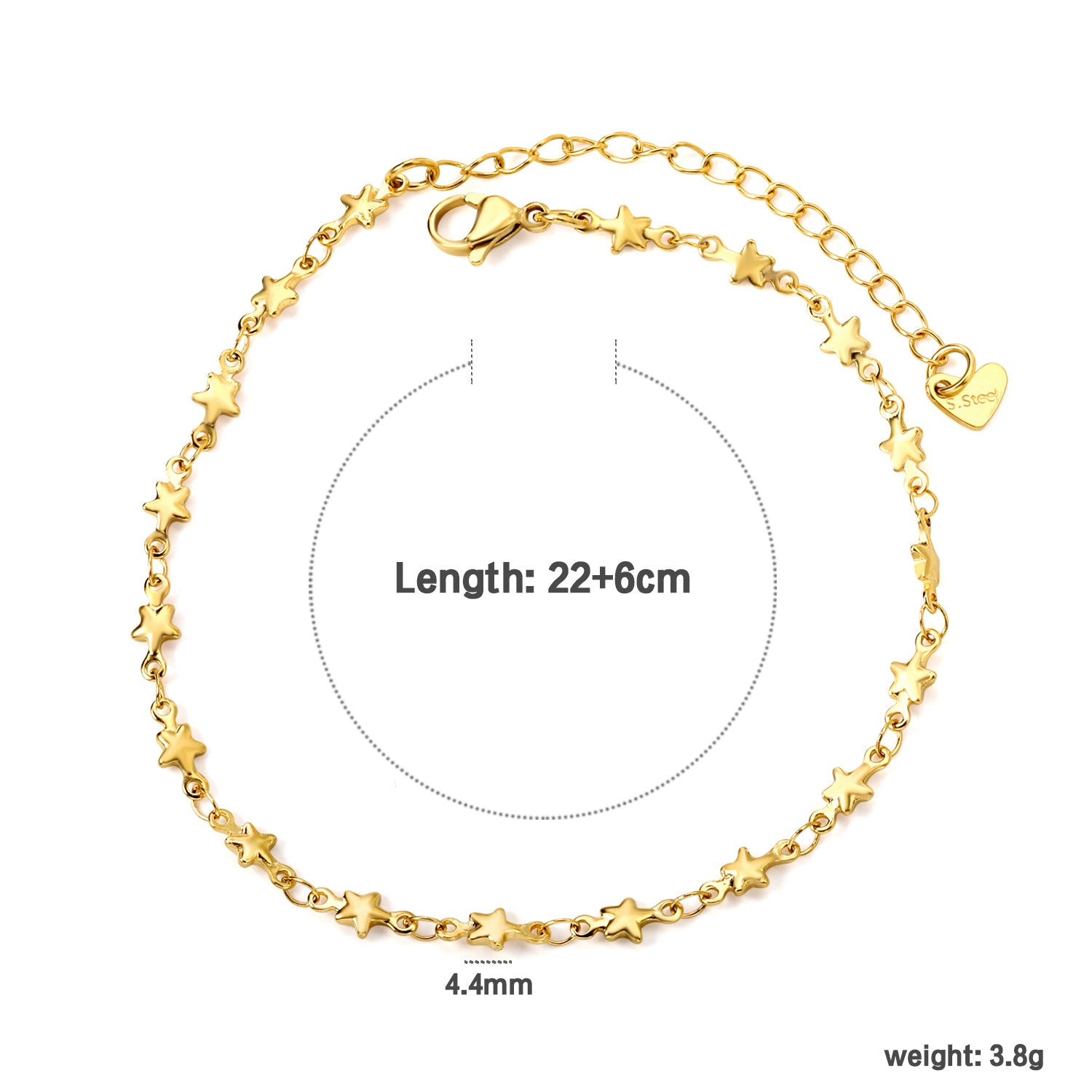 Star Accessory Anklet | 18K Gold