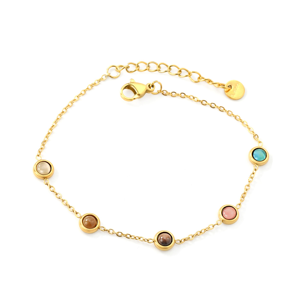 Tiger Eye Bracelet | 18K Gold | Size 18+3cm