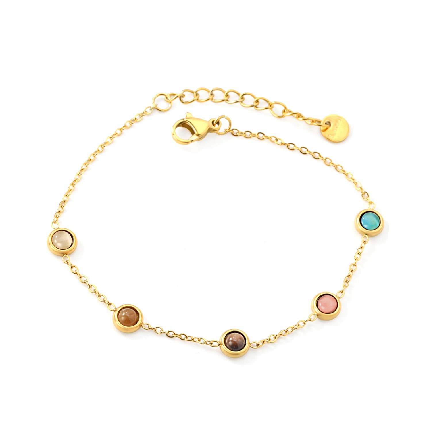 Tiger Eye Bracelet | 18K Gold | Size 18+3cm
