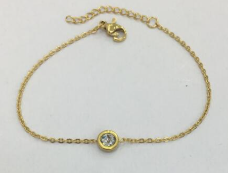Stone Bracelet | 18K Gold