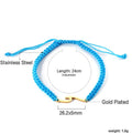 Wave Blue Gold Bracelet | 18K Gold | 24cm