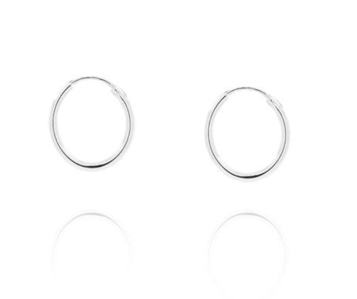 Sterling Silver Geometric Hoops