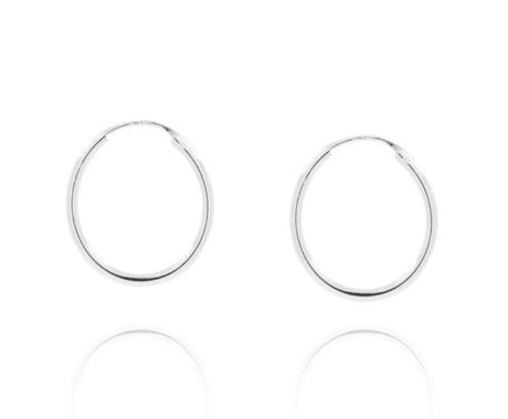Sterling Silver Geometric Hoops
