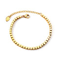 Geometric Square Design Bracelet | 18K Gold