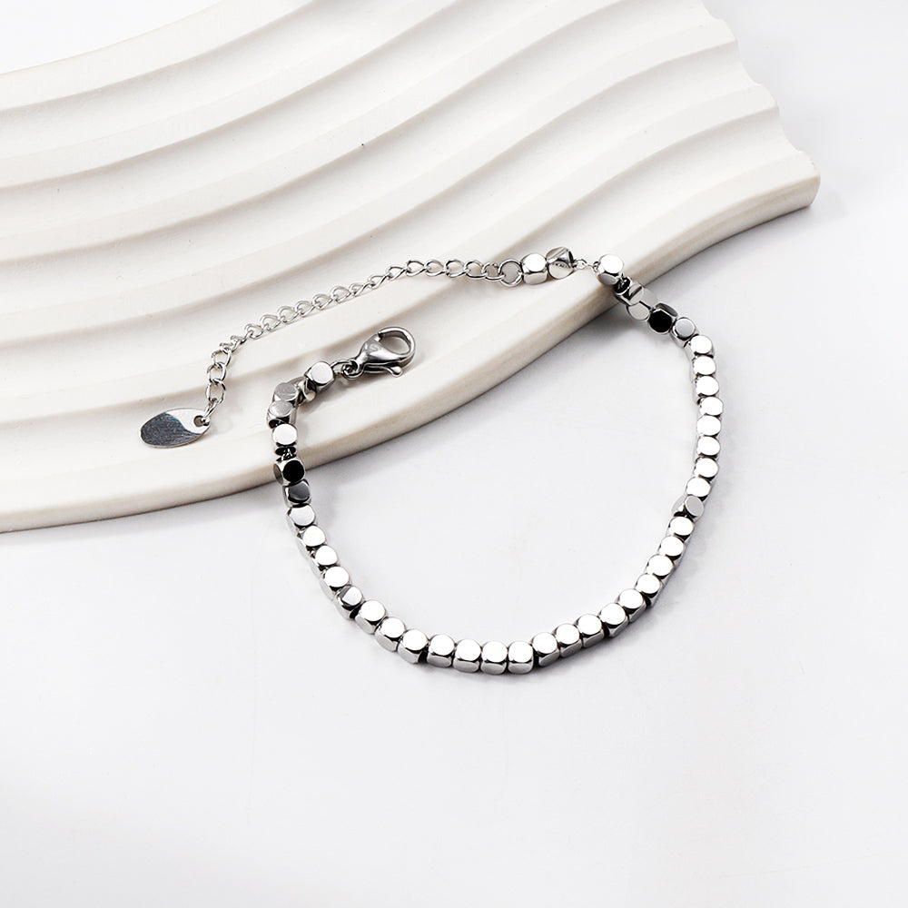 Geometric Square Design Bracelet | Stainless Steel