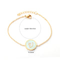 U Mother-of-Pearl Bracelet | 18K Gold | Size 16+3cm