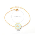 V Mother-of-Pearl Bracelet | 18K Gold | Size 16+3cm