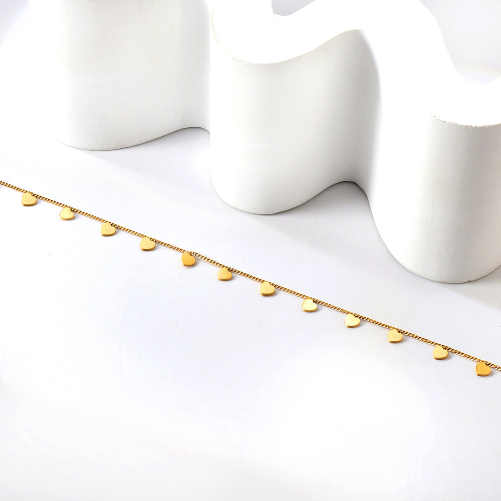 Heart Accessory Anklet Gold Anklet | 18K Gold | Size 21+5cm