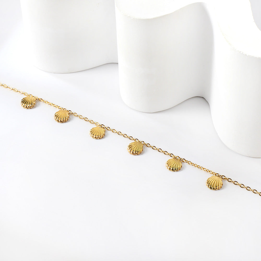 Shell Accessory Anklet | 18K Gold | Size 20+5cm