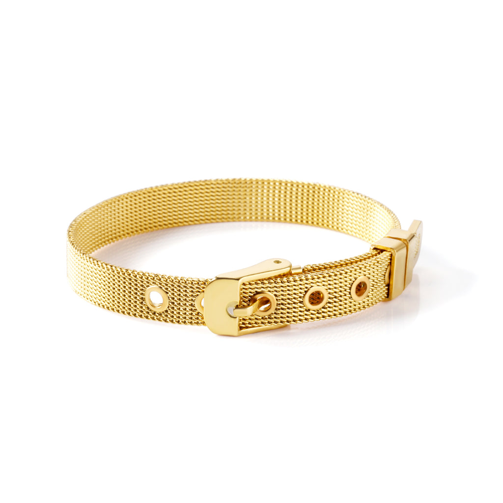 Watch Belt Mesh Bracelet | 18K Gold