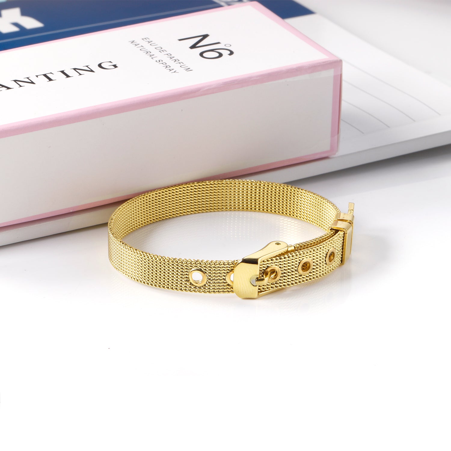 Watch Belt Mesh Bracelet | 18K Gold