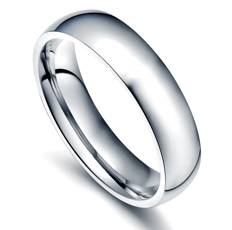 Minimalist Monochrome Ring | Stainless Steel | Size #9