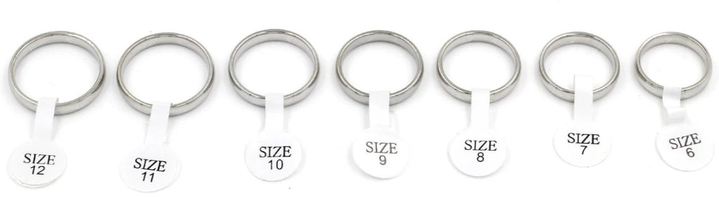 Minimalist Monochrome Ring | Stainless Steel | Size #9