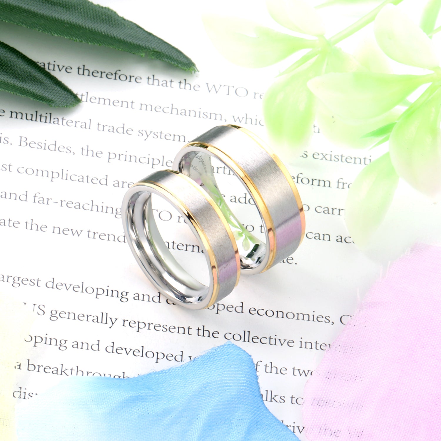 Couple Ring | Mixed Colors Women | Size #8