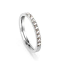 Solitaire Ring | Stainless Steel | Size #9 Color: Steel
