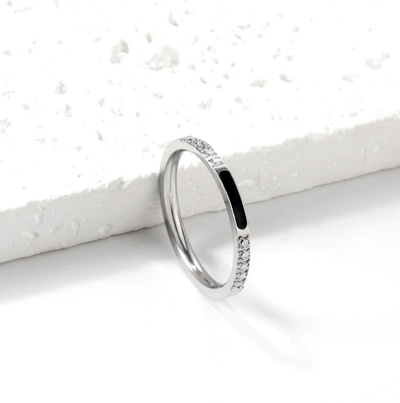 Lightweight Luxury Ring | Stainless Steel | Size #9 Color: Steel