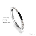 Lightweight Luxury Ring | Stainless Steel | Size #9 Color: Steel