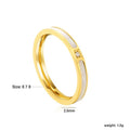 Gold Ring with Real Mother-of-Pearl | 18K Gold | Size #8