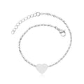 Heart Design Anklet | Stainless Steel