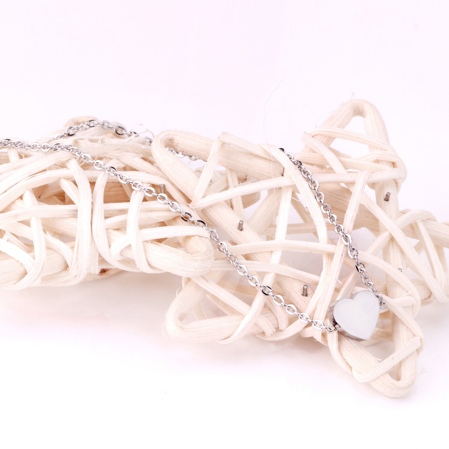 Heart Design Anklet | Stainless Steel
