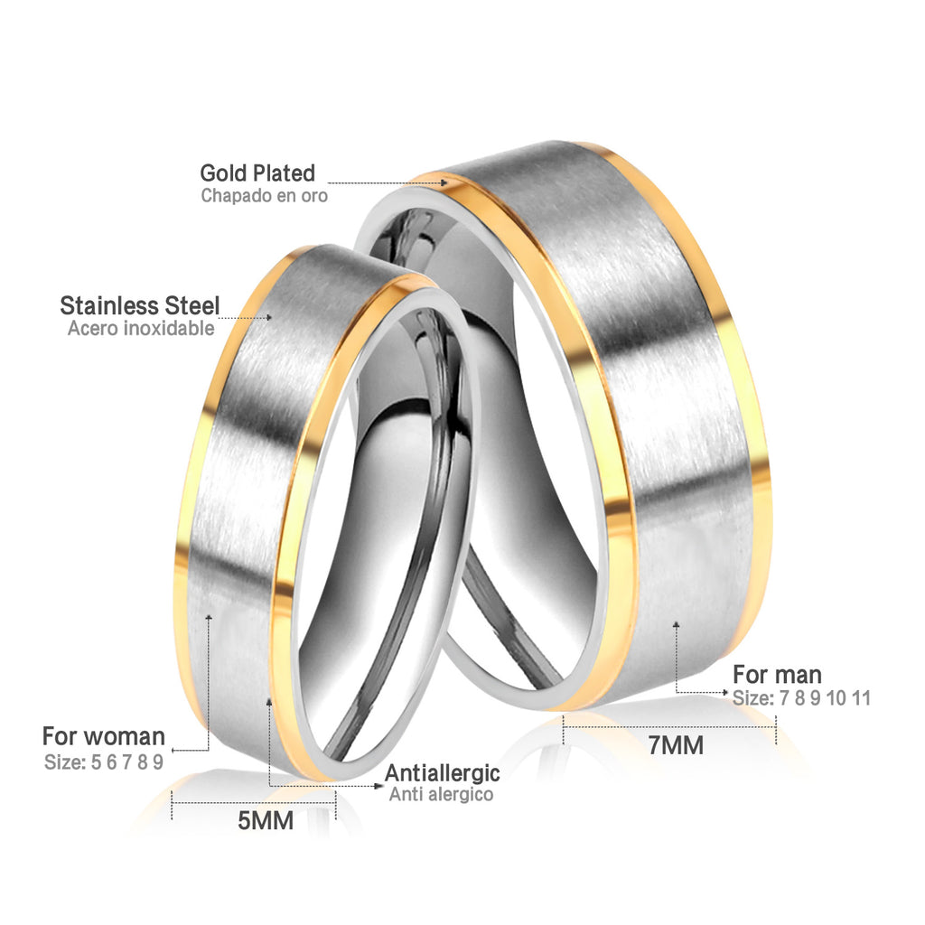 Couple Ring | Mixed Colors Women | Size #8